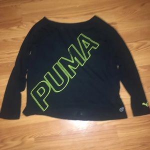 PUMA black and yellow long sleeve